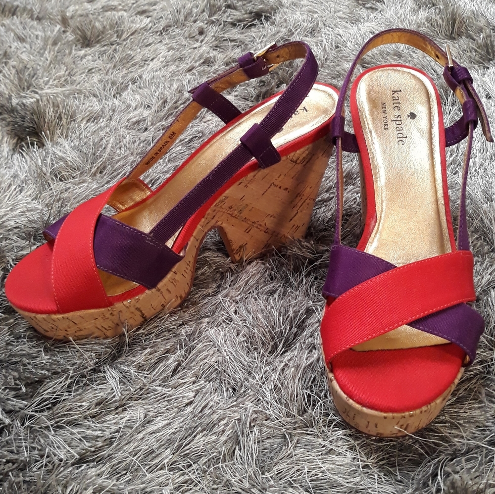 Kate Spade "Penny" Wedge Platform Sandal